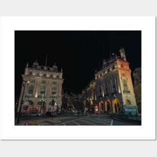 Night Piccadilly Circus - London Posters and Art